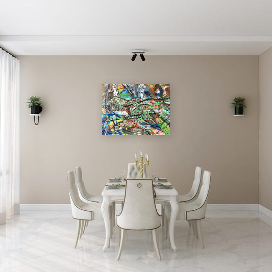 Layers of life , abstract mountains